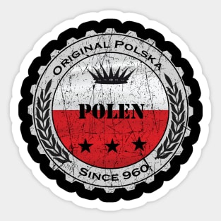 Polen Polska Flagge Bierdeckel Sticker